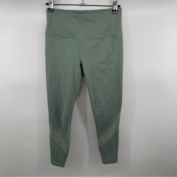 Athleta Eclipse 7/8 Tight Lead Green Seafoam Sage Athleisure Yoga Leggings Sz XS - Picture 4 of 12